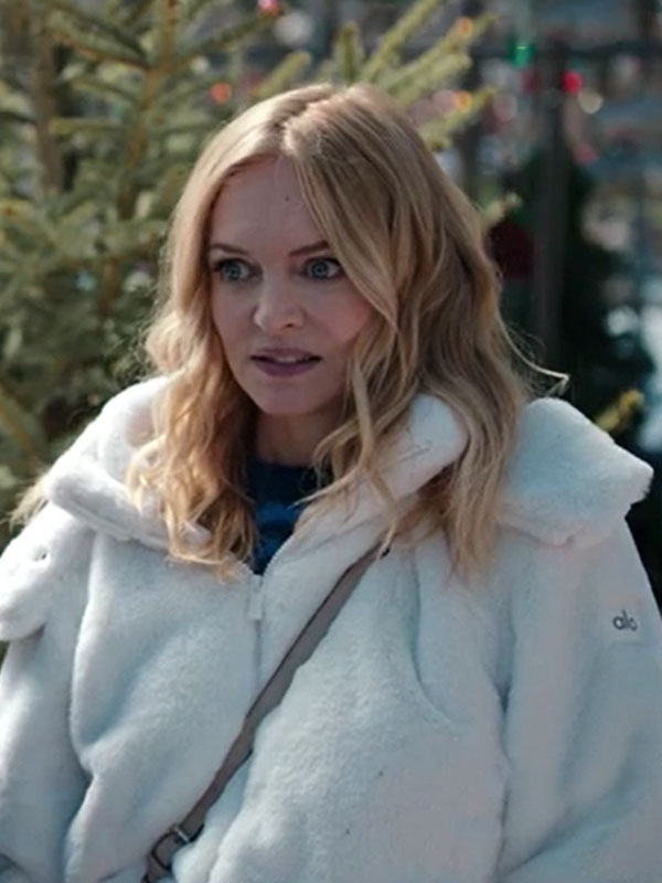Heather Graham Best Christmas Ever White Jacket