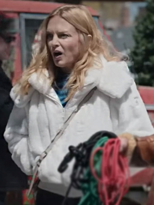Heather Graham Best Christmas Ever White Jacket