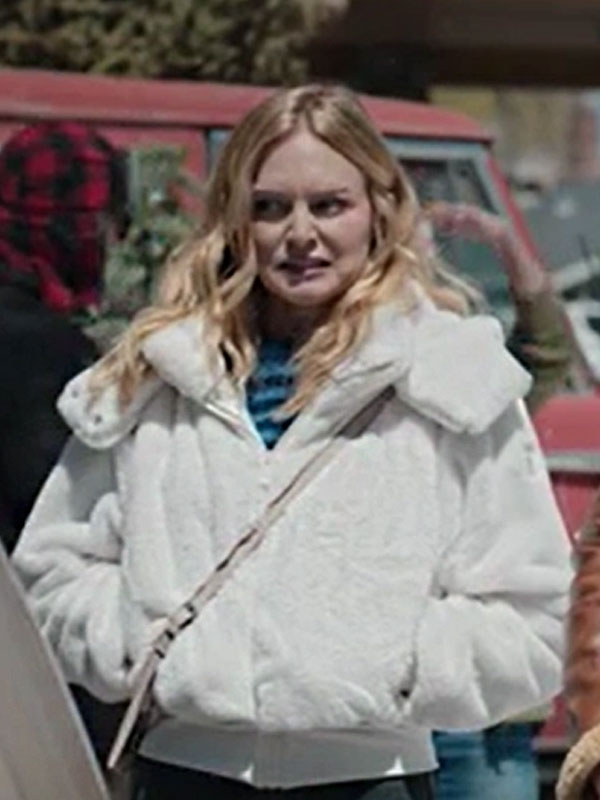 Heather Graham Best Christmas Ever White Jacket