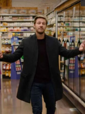 Holidate 2020 Luke Bracey Grey Coat