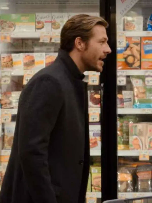 Holidate 2020 Luke Bracey Grey Coat
