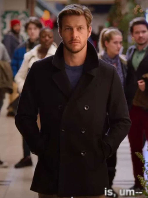 Holidate Jackson Black cotton Peacoat