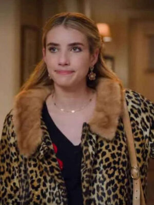 Holidate Sloane Leopard Printed Wool Coat