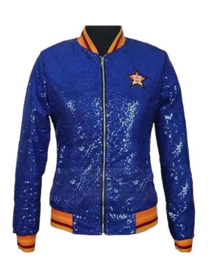 Houston Astros Blue Sequin Varsity Jacket
