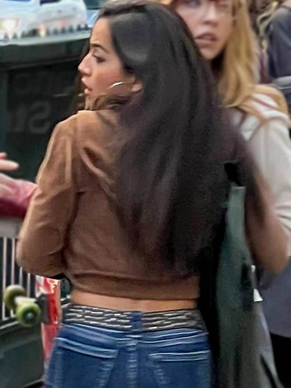 Isabela Merced 2024 Madame Web Cropped Hoodie