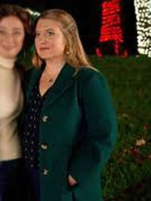 Jaicy Elliot My Southern Family Christmas Green Wool Coat