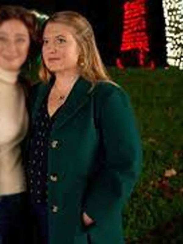 Jaicy Elliot My Southern Family Christmas Green Wool Coat