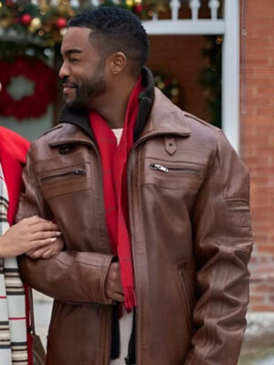 Jaime M Callica Christmas With A Kiss Leather Jacket