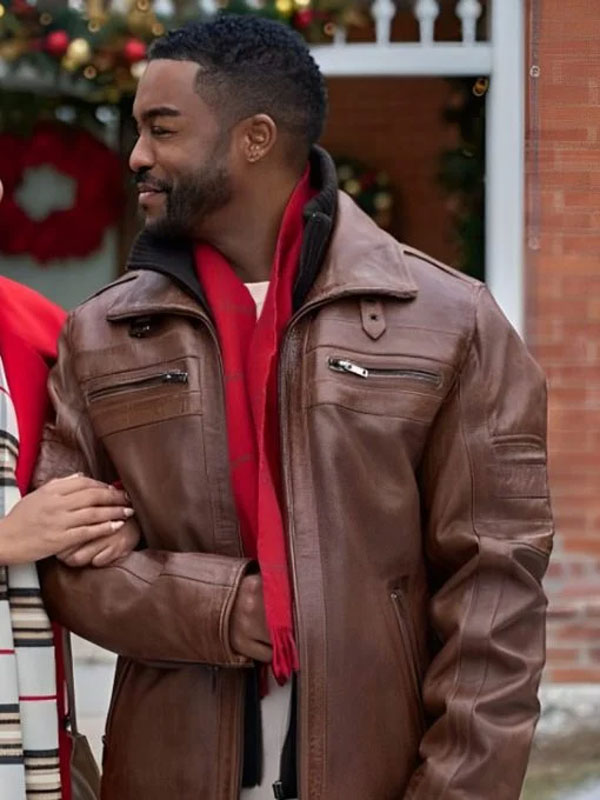 Jaime M Callica Christmas With A Kiss Leather Jacket