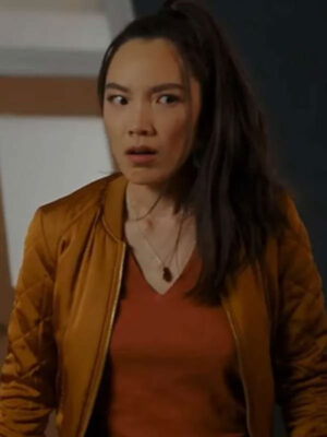 Jessika Van A Hollywood Christmas Brown Bomber Jacket