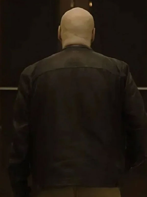 John Travolta 2024 Cash Out Black Leather Jacket