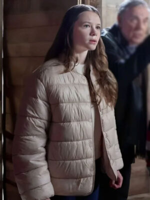 Juliette Hawk Mystery on Mistletoe Lane Pink Puffer Jacket