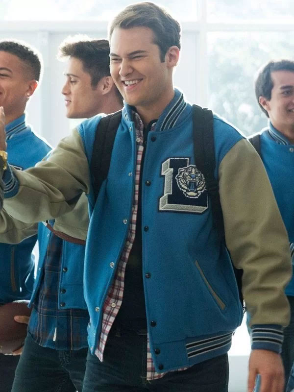 Justin Foley 13 Reasons Why Baseball Varsity Jacket