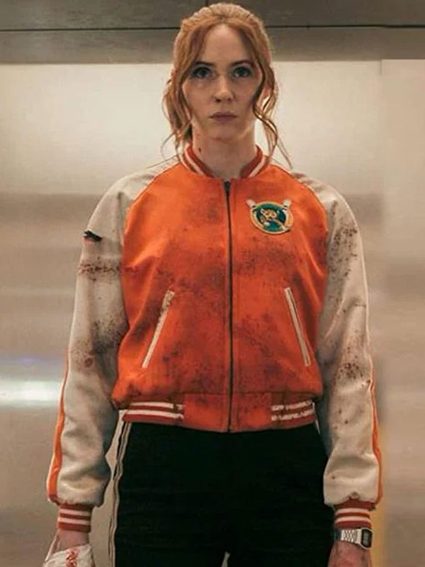 Karen Gillan Gunpowder Milkshake Varsity Jacket