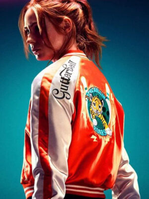karen-gillan-gunpowder-milkshake-varsity-jacket
