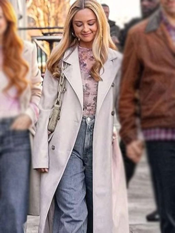 Katie Baker 2024 Our Little Secret White Trench Coat
