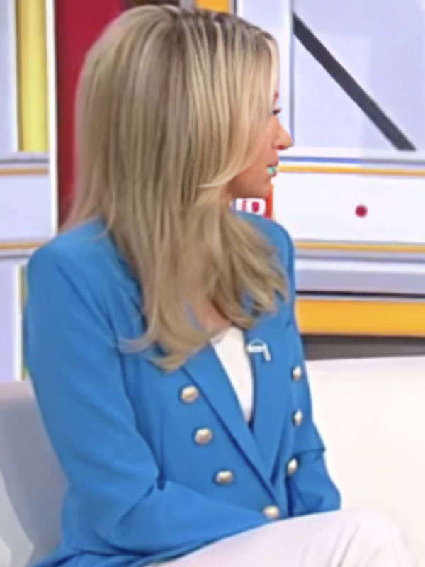 Kayleigh McEnany Outnumbered Aqua Blue Blazer