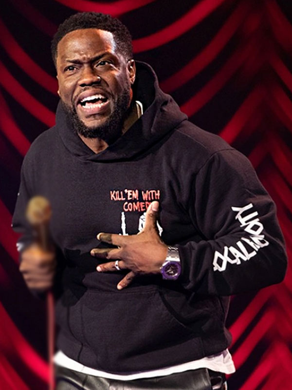 Kevin Hart Kill Em With Comedy Black Pullover Hoodie