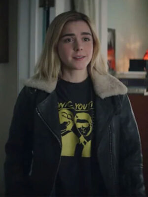 kiernan-shipka-let-it-snow-angie-black-jacket
