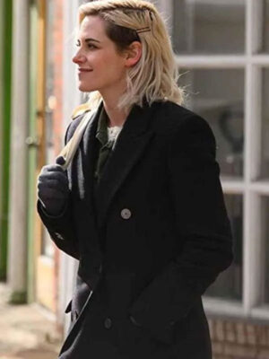 Kristen Stewart Happiest Season Black Coat