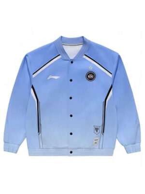 Li-Ning x LOL LPL 2024 Spring EDG Blue Bomber Jacket