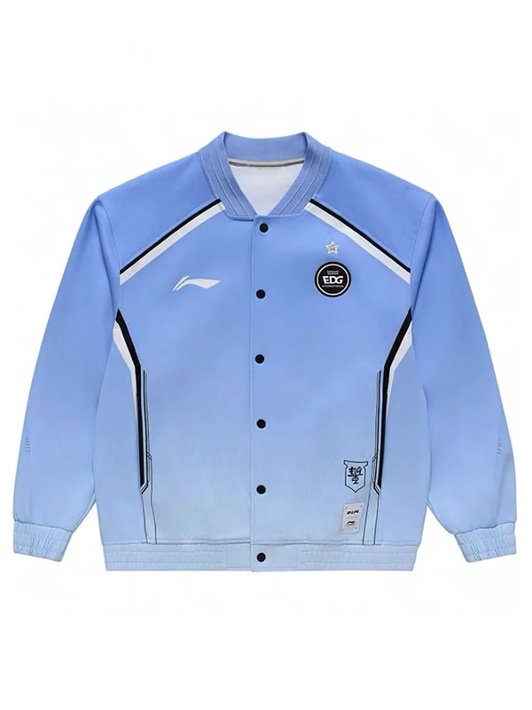 Li-Ning x LOL LPL 2024 Spring EDG Blue Bomber Jacket