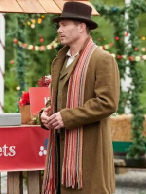 luke-macfarlane-a-magical-christmas-village-brown-trench-coat-1