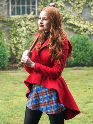 Madelaine Petsch Cheryl Blossom Riverdale S03 Red Wool Coat
