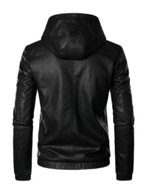 mans-motor-biker-hooded-black-leather-jacket-1