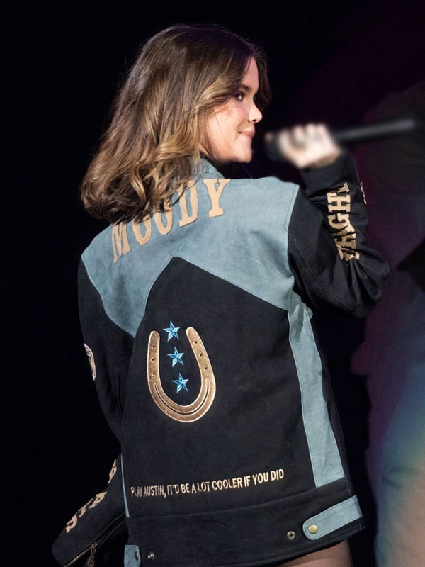 Maren Morris Moody Center Black Blue Cotton Jacket