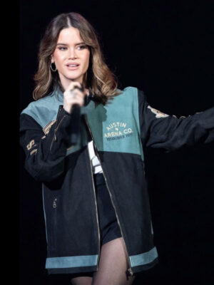 Maren Morris Moody Center Black Blue Cotton Jacket