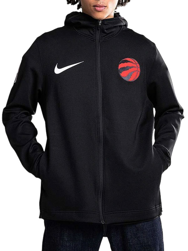 NBA Toronto Raptors Warm-Up Black Zip-Up Hoodie