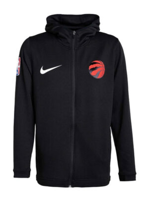 NBA Toronto Raptors Warm-Up Black Zip-Up Hoodie