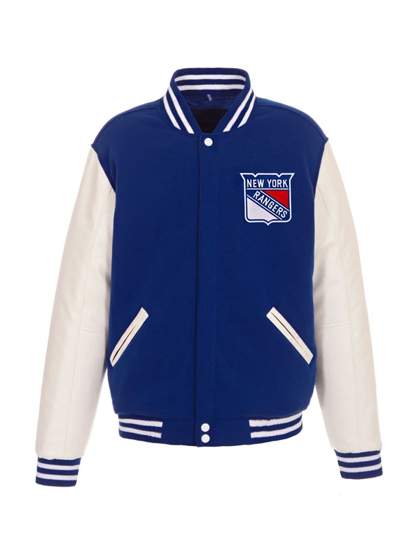 New York Rangers 2024 Stadium Series Varsity Jacket