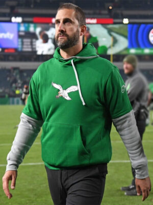 NFL Nick Sirianni Eagles Kelly Green Pullover Hoodie