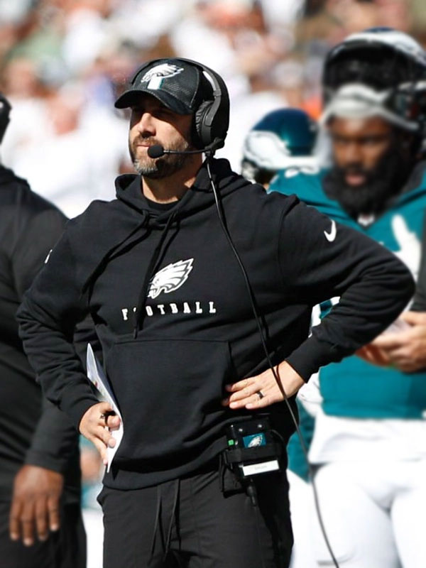 Nick Sirianni Philadelphia Eagles Black Pullover Hoodie