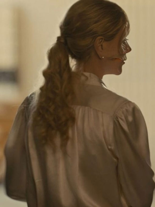 Nicole Kidman Special Ops Lioness S2 White Silk Shirt