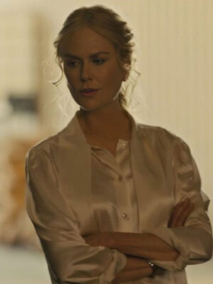 Nicole Kidman Special Ops Lioness S2 White Silk Shirt