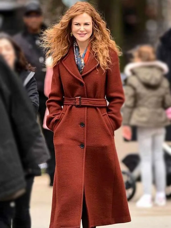 Nicole Kidman The Undoing Brown Wool Long Coat