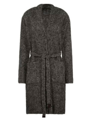 Nicole Kidman The Undoing Grey Wool Wrap Cardigan