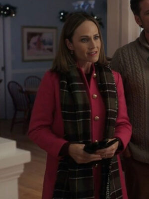 Our Holiday Story Nikki Deloach Red Coat