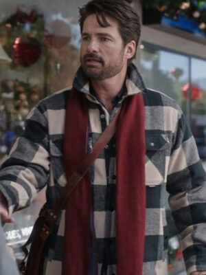 Warren Christie Our Holiday Story Black Plaid Jacket