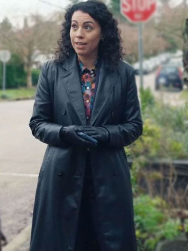 Paloma Nozicka 2024 The Irrational Black Leather Coat