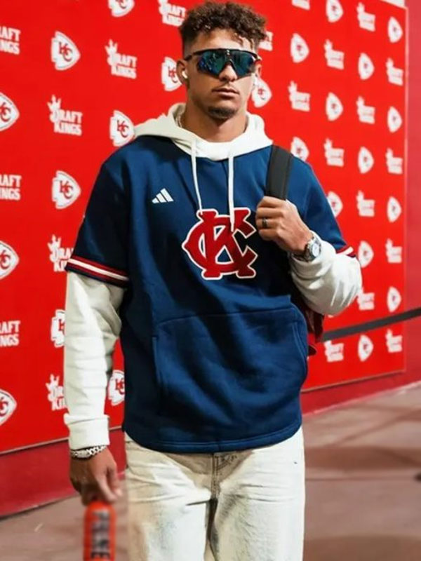 Patrick Mahomes Baseball Museum KC Chiefs Blue Hoodie