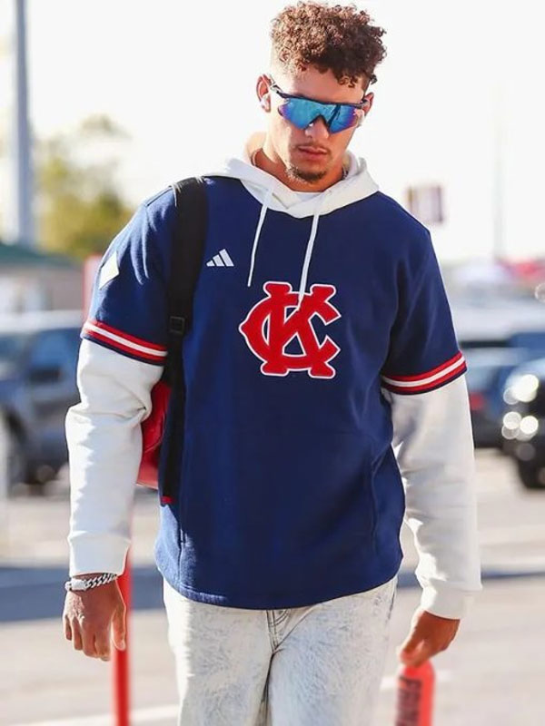 Patrick Mahomes Baseball Museum KC Chiefs Blue Hoodie