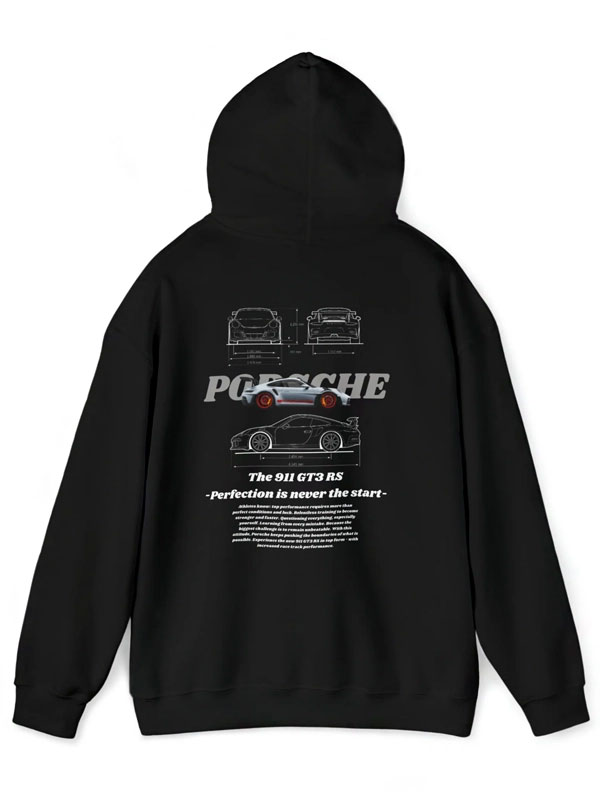 Porsche 911 GT3 RS Oversized Pullover Hoodie