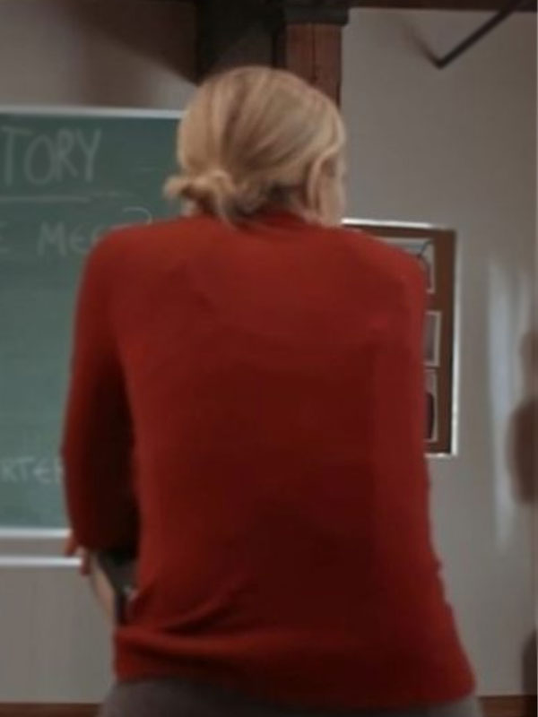 Rachel Skarsten The Christmas Charade Red Sweater