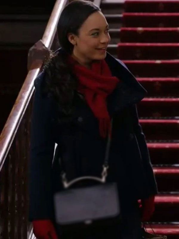 Rhea Bailey A Royal Winter Blue Wool Coat