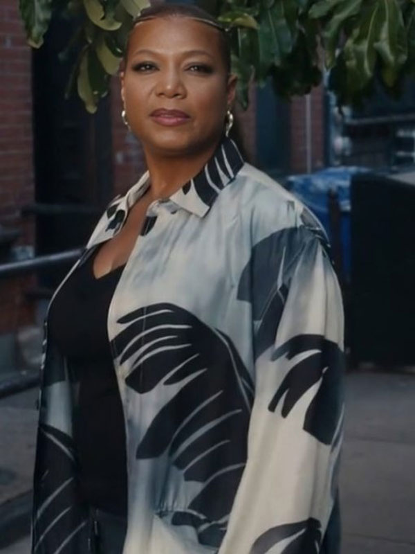 Robyn McCall The Equalizer S5 Palm Leaf Print Coat