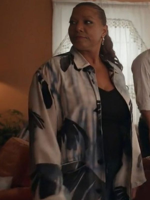 Robyn McCall The Equalizer S5 Palm Leaf Print Coat